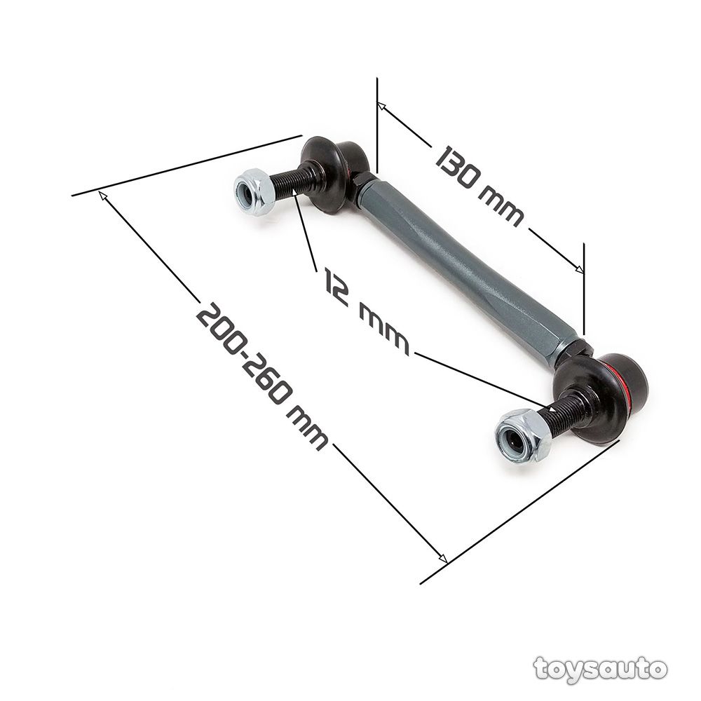 Godspeed Universal Adjustable Swaybar Sway Bar End Link 200mm260mm w